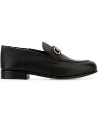 Ferragamo - Salvatore Leather Ottone Loafers - Lyst