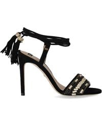 Elisabetta Franchi - Carpet Heeled Sandal - Lyst