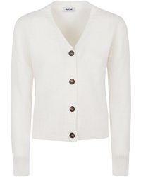 Base London - Wool V Necked Cardigan - Lyst