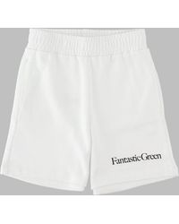 MSGM - Organic Cotton Sweatshirt Shorts - Lyst