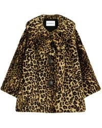 Givenchy - Faux Fur Short Coat - Lyst