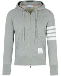 Thom Browne - Gray Cotton Sweatshirt - Lyst