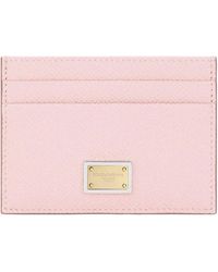 Dolce & Gabbana - Dolce & Gabbana Leather Credit Card Case - Lyst