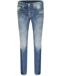 Jeans Skinny Fit De Denim Decolorado Off-White c/o Virgil Abloh de hombre de color Azul Hombre Ropa de Vaqueros de Vaqueros skinny 