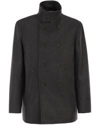 Herno - Double-Breasted Coat - Lyst