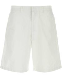 Prada - Oxford Bermuda Shorts Cotton - Lyst