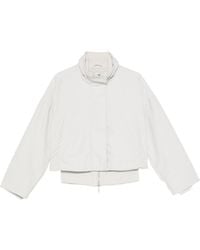 Emporio Armani - Cotton Blend Blouson Jacket - Lyst
