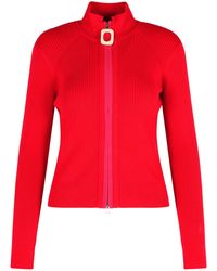 JW Anderson - Jw Anderson Crimson Red Cotton Blend Turtleneck Trui - Lyst
