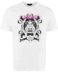 Versace - Katoen Bedrukt T -shirt - Lyst