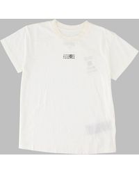 MM6 by Maison Margiela - Graphic Cotton T-Shirt - Lyst