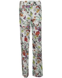 5 PROGRESS - Gedrukte Katoenen Broek - Lyst