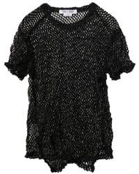 Comme des Garçons - Open-Knit T-Shirt - Lyst