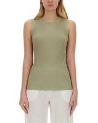 Fabiana Filippi - Ribbed Sleeveless Top - Lyst