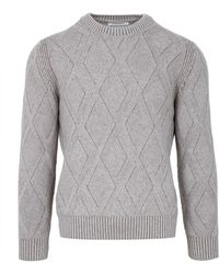 Gran Sasso - Pullover tauchte grau - Lyst