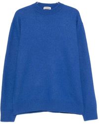 Jil Sander - Wool Sweater With Ribbed Trim - Lyst