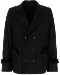 Random Identities - Wool Blend Coat - Lyst