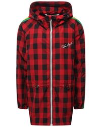 Palm Angels - Gestreifte Windbreaker Jacke - Lyst