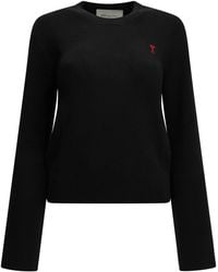 Ami Paris - "Ami De Coeur" Suéter De Cuello Redondo - Lyst