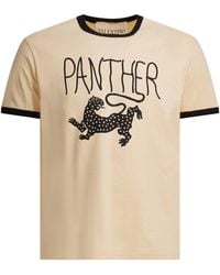 Valentino - Panther T-shirts Beige - Lyst