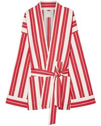 forte_forte - Gestreept Kimonojack - Lyst