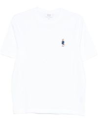 Maison Kitsuné - Maison Kitsune 'gekleidete Fuchs -Baumwoll -T -Shirt - Lyst