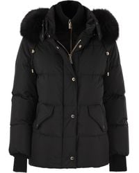 Moorer - Attica Stp Short Down Jacket With Hood And Fur - Lyst