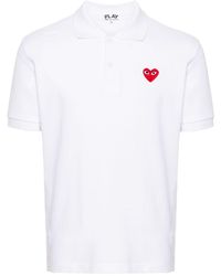 Comme des Garçons - Comme des Garcons Camisa de algodón de algodón de corazón rojo - Lyst