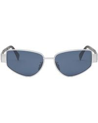Celine - Zonnebril Cl40293 U 16 V Triomphe Zilver/blauw Unisex - Lyst