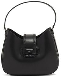 Emporio Armani - Medium Leather Hobo Bag - Lyst