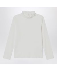 Chloé - Chloé Top With High Neck And Ruffles - Lyst