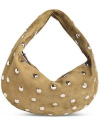 KHAITE - Olivia Hobo' Mud Suede Bag - Lyst