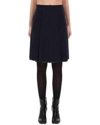 Maison Margiela - Denim Wool Skirt - Lyst