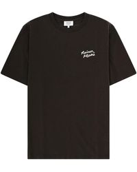 Maison Kitsuné - T Shirt Con Logo - Lyst
