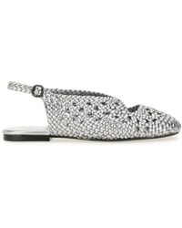 Hereu - Empuria Metallic Slingback Sandal - Lyst