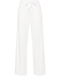 P.A.R.O.S.H. - Logo-Embroidered Straight Trousers - Lyst
