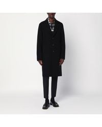 Harris Wharf London - Single Breasted Wool Coat - Lyst
