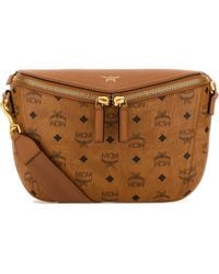 MCM - Printed Canvas Diamond Belt Bag - Lyst