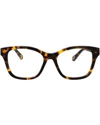 Chloé - Havana-Havana-Transparent Recycled Acetate Glasses - Lyst