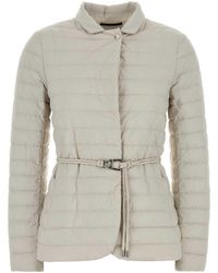 Moorer - Chalk Nylon Blend Lanzada Down Jacket - Lyst