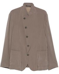 Emporio Armani - Button-Fastening Jacket - Lyst