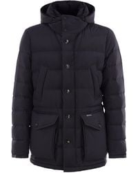 Kiton - Long Down Jacket With Hood - Lyst