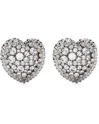 Alessandra Rich - Alessandra reiche Herzohrringe - Lyst