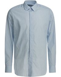 Tom Ford - Twill Stripe Shirts Light Blue - Lyst