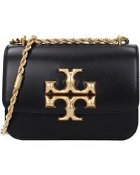 Tory Burch - Schoudertassen Eleanor Vrouwen Leer Zwart - Lyst