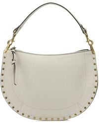 Isabel Marant - Oskan Soft Zip Shoulder Bags White - Lyst