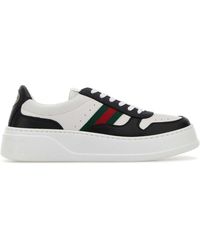 Gucci - Two-Tone Leather Sneakers - Lyst