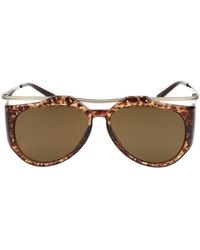 Saint Laurent - Gafas De Sol Amelia En Habana/Verde, Mujer, Talla - Lyst