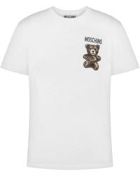 Moschino - T -shirt Met Teddybeerprint - Lyst