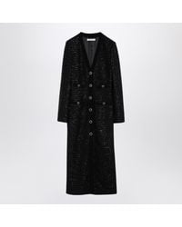 Alessandra Rich - Sequin Tweed Midi Dress With Buttons - Lyst