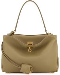 Balenciaga - Sage Green Leather Small Rodeo Handbag - Lyst